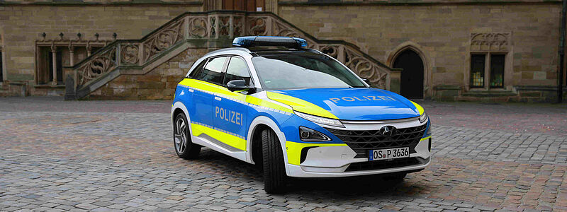 Hyundai Nexo erstmals in Deutschland als Streifenwagen im Einsatz